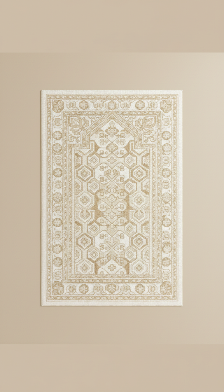 Ivory Woven Prayer Mat